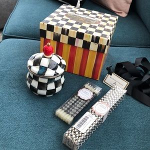 MacKenzie Childs Sugar Bowl Courtly Check Gifts